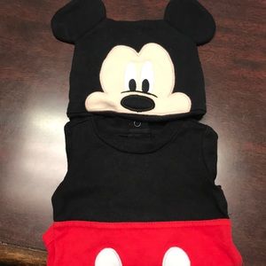 Mickey Mouse onesie with hat